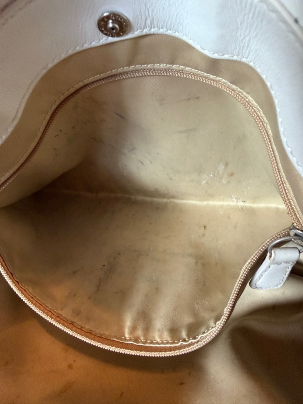 COACH Penelope Ivory Pebbled Leather Shoulder Handbag F14686 - Picture 11 of 16